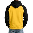 thumbnail image 4 of HAJWOH Mens Hoodies Pullover Lightweight Block Color Sweatshirts Casual Long Sleeve Shirts Drawstring with Pocket, 4 of 5