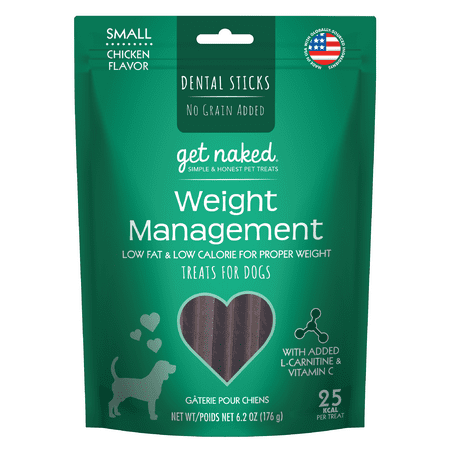 UPC: 0657546700491 | Get Naked Dental Chew Sticks Dog WEIGHT MANAGEMENT SMALL 6.2 oz