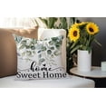 thumbnail image 5 of Eucalyptus Home Sweet Home Throw Pillow Covers 18 x 18 Inch Set of 2, Spring Summer Eucalyptus Decorative Farmhouse Holiday Cushion Case for Home Sofa Couch, 5 of 6