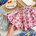 thumbnail image 6 of PINQI Cartoon Shorts for Child Toddler Summer Girls Shorts Flower Prints Fashion Cute Skirt Beach Shorts for Girls Clothes 1-5 Years, 6 of 6