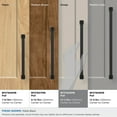 thumbnail image 3 of Amerock Farewind 10-1/16 inch (256mm) Center-to-Center Matte Black Cabinet Pull, 3 of 6