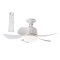 thumbnail image 4 of Ventilador de techo elegante con control remoto y luces LED personalizables en tonos suaves, 4 of 8