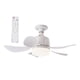 thumbnail image 3 of Ventilador de techo jinwen con luz y control remoto Colores Modernos ajustable, 3 of 8