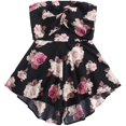thumbnail image 1 of Women's Off Shoulder Floral Print Playsuit Strapless Romper Short Jumpsuit, 1 of 6