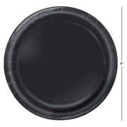 Way to Celebrate! Black Paper Dinner Plates, 9in, 55ct