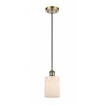 Innovations 516-1P-AB-G341 Hadley 1 Light Mini Pendant part of the Ballston Collection, Antique Brass