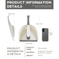 thumbnail image 3 of Dust Pan,Dustpan and Brush Set, Small Dust pan and Brush Set, Hand Broom and Dustpan Set for Home, Handheld Angled Dust Pans and Broom are Daily Essential Cleaning Tools for The Family-Gray White, 3 of 9