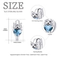 thumbnail image 4 of Pendientes JUSTKIDSTOY hipoalergénicos con forma de gato de plata de ley 925, 4 of 8