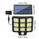 thumbnail image 3 of Lámpara solar de pared con sensor de movimiento | Luz LED COB para exteriores, con energía solar, para jardín, patio, garaje y control remoto | Resistente al agua, con 3 modos de brillo ajustables, 3 of 7