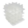 thumbnail image 5 of Caja de almacenamiento para adornos navideños - 32 x 32 x 32 cm de nailon gris con divisores extraíbles - Luces LED y ventana transparente - Ideal para decoraciones navideñas - 4 verdes, 5 of 5
