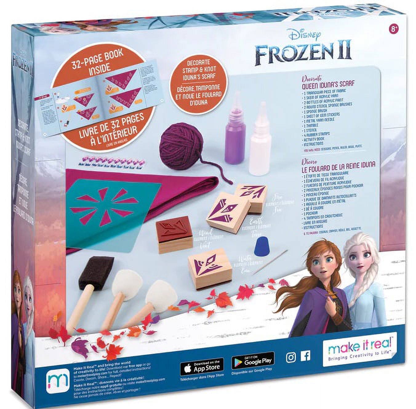 Make It Real Disney Frozen II Decorate Queen Iduna's Scarf Kit - image 2 of 2
