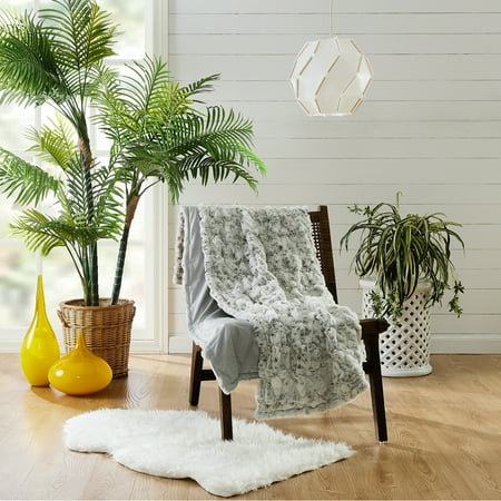 Ayesha Curry Gray, White, Multi-Color Polyester Throws, 50"x 60"