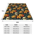 thumbnail image 3 of Zufioo Halloween Skull Fleece Blanket Queen Size,Plush Bed Blanket,Ultra Soft Throw Blanket,Plush Fuzzy Cozy Blanket Perfect for Bed,Couch-80"x60", 3 of 7
