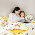 thumbnail image 5 of Homewish Ancient Dinsaur Bedding Comforter Set,Cartoon Dino Twin Comforter Sets,Beige Green Bedding Set For Boys Teens,Breathable Home Decor Reversible,2 Pieces, 5 of 8