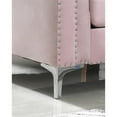 thumbnail image 6 of Home Square 2-Piece Set with Velvet Sofa Chaise and Loveseat in Pink, 6 of 14