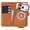 Brown, variant on New Phone Case for iPhone 17 Pro Max , Shockproof Magnetic Detachable Leather Back Cover Kickstand Card Slots Wallet Case,Brown