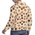thumbnail image 3 of Hoodies for Men - Brown Chocolate Print Long Sleeve Comfrt Men'S Fashion Hoodies & Sweatshirts, Sweatshirts for Men Hoodies Pullover Clothing Clothes with Pouch, 3 of 7