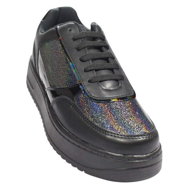 TENIS CASUAL LEON MUJER NEGRO SINTETICO 2110 LEON 2110p