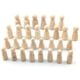 thumbnail image 1 of Injueey 30 piezas de accesorios para muñecas con clavijas, clavijas artesanales de Natural, accesorios de adorno, accesorios de pintura DIY para Decoración del hogar Injueey HA012329-00, 1 of 6