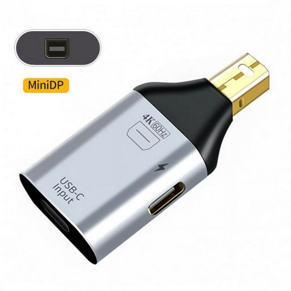 CY USB-C Type C Female Source to Mini Displayport DP Sink HDTV PD Power Adapter 4K 60hz 1080p for Phone Laptop