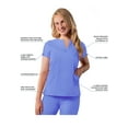thumbnail image 2 of Adar Addition Scrubs For Women - Notched V-Neck Scrub Top, 2 of 7