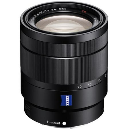 Sony Alpha E-Mount Vario-Tessar T* 16-70mm f/4.0 ZA OSS Zoom Lens + Battery + Charger + 3 Filters Kit for A7, A7R, A7S Mark II, A5100, A6000,