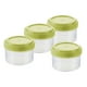 thumbnail image 3 of 4 botellas pequeñas exprimibles, botella de especias multifuncional, tarros de especias vacíos transparentes Redondo Verde, 3 of 8