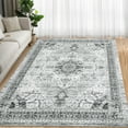 thumbnail image 2 of HOMERRY 9' x 12' Area Rug for Living Room Boho Vintage Rug Non Slip Throw Rugs, Gray, 2 of 5