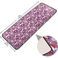 thumbnail image 2 of Dreamtimes Christmas Santa Girl Hallway Runner Rug 2'x6' Kitchen Rug with Rubber Backing Snowflake Purple Cute Non Slip Entryway Rug Runner Washable Soft Area Rug for Hallway Bedroom Kitchen Decor, 2 of 6