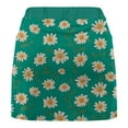 thumbnail image 4 of LEBONYARD Womens Shorts Plus Size Clearance $5,Women Solid Color Bottom Pants Floral Skirt Medium Waist Skirt Pants Sports Shorts Bottom Skirt Mint Green M, 4 of 5