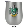 thumbnail image 2 of Harry Potter Official Slytherin Crest 12 oz Stemless Tumbler, Stainless Steel Travel Cup|Lake Tumbler|Insulated with Leak Resistant Slide-Lock Lid, Stainless Steel, 2 of 7