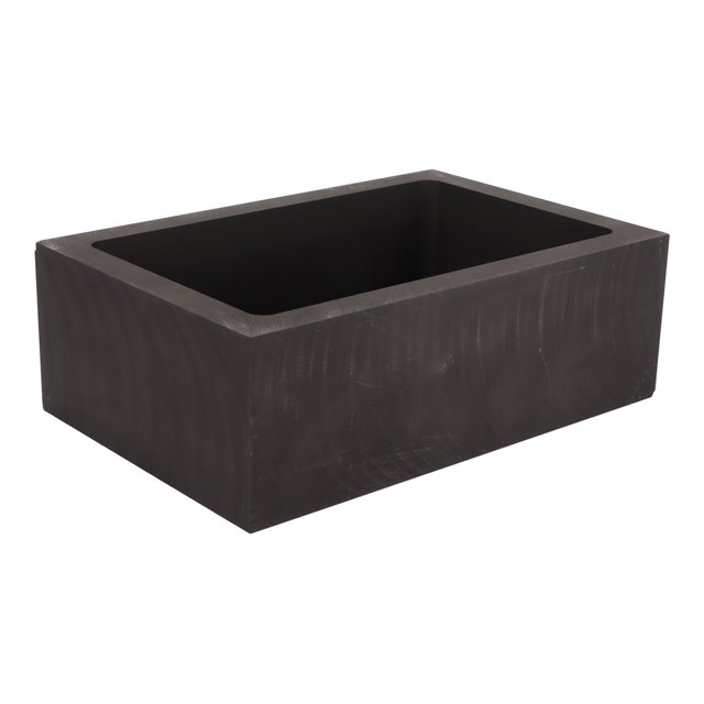 Molde de lingote de grafito puro, molde de crisol para fundición, refinación, oro, plata, aluminio, cobre, latón, 7500g