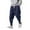 Navy, variant on NAFUU Mens Linen Harem Pants Lightweight Drawstring Elastic Waist Baggy Joggers Casual Pant Trousers Solid Color Men's Pants Loose Fit Trousers