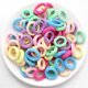 thumbnail image 1 of 200 Uds. Bandas elásticas para el cabello de nailon coloridas para mujeres y niñas, coleteros para sujetar el cabello pequeños, bandas de goma, accesorios para el cabello, 1 of 5