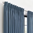 thumbnail image 3 of Waverly Serendipity Pinch Pleat Light-Filtering Window Panel, 50" X 84", Blue, 3 of 5