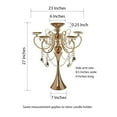 thumbnail image 3 of Balsa Circle 27" Metal Candle Holder Candelabra Wedding Party Centerpiece Gold, 3 of 4