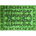 thumbnail image 1 of Ahgly Company Indoor Rectangle Oriental Green Industrial Area Rugs, 4' x 6', 1 of 4