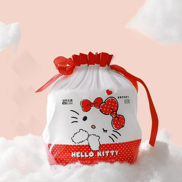 78 Pcs Sanrio Hello Kitty Disposable Face Towel Sterilized Thick Cotton Towel Pure Cotton Baby Wet and Dry Use Girls Face Towel