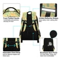 thumbnail image 4 of Geometric abstract pastel pattern(2) Backpacks with Safety Reflective Strips, Travel Bag, Backpack, 4 of 5