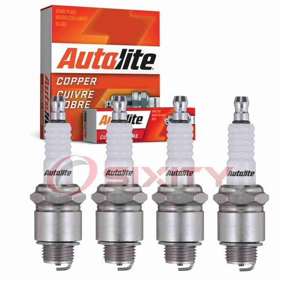 4 pc Autolite 353 Copper Core Spark Plugs for 3810 4027 804 A21X B4021 Ignition Wire Secondary