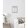 thumbnail image 4 of 8x10in Black Framed Inspirational Wall Art Motivational Bible Verse Ten Commandments Quote Sayings Office Home Decor Canvas Prints Encouraging Positive Posters Painting, 4 of 5