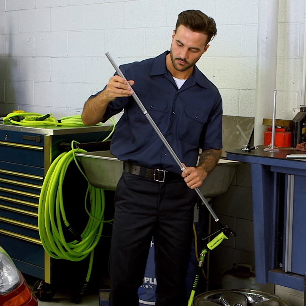 Flexzilla X3, Ergonomic ZillaGreen Blow Gun Kit 6-Piece Air Blow Gun 1/4 in Air Inlet Size MNPT
