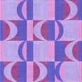thumbnail image 1 of Ahgly Company Indoor Square Patterned Bright Lilac Purple Area Rugs, 4' Square, 1 of 6