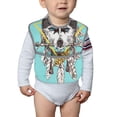 thumbnail image 6 of Hirioo Husky With Dreamcatcher for Baby Waterproof Pocket Bib Adjustable Closed for Babies Toddlers with Large Pocket 6-24Months, 6 of 8