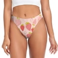 thumbnail image 1 of Fotbe Strawberry Tanga Sin Costuras para Mujer con Estampado – Panties Invisibles, Transpirables y Cómodos para Uso Diario-Medium, 1 of 6