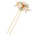 thumbnail image 3 of Decoración de pelo vintage hecha a mano tradicional palo de pelo accesorios para el cabello con flores de perlas únicas, 3 of 5