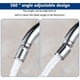 thumbnail image 4 of Dinheiro Pack de 2 aireadores de grifo de cocina giratorios de 360°, boquilla de ahorro de agua para baño, aireador de grifo para grifos con rosca externa M22 o rosca interna M24, 4 of 5