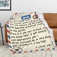 thumbnail image 4 of LHSHID Father's Day Blankets Dad Birthday Gifts Blanket from Daughter Or Son Fleece Blanket Bed Blankets and Throws 30"x40", 4 of 6