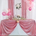 thumbnail image 4 of Mantel B-COOL, 127 x 203 cm, lentejuelas rosas, decoración de fiesta, 4 of 7