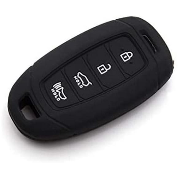 LIGHTKOREA 4 Bouton Silicone fob Télécommande Smart Étui Protecteur Accessoires Compatibles avec Hyundai 2018 2019